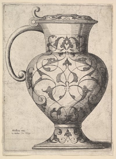 Cruche décorée d
