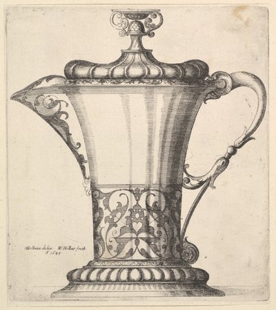 Cruche avec bec large, 1645 - Wenceslaus Hollar