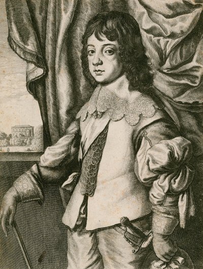 Le Roi Charles II enfant - Wenceslaus Hollar