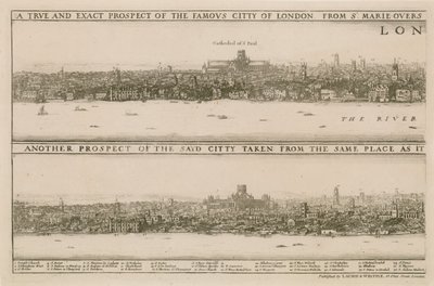 Londres, avant et après le Grand Incendie - Wenceslaus Hollar