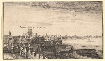 Londres depuis Arundel House, 1643 - Wenceslaus Hollar