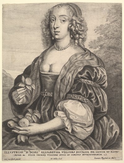 Mary Villiers, Duchesse de Lennox et Richmond - Wenceslaus Hollar