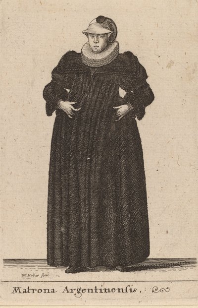 Matrona Argentinensis - Wenceslaus Hollar