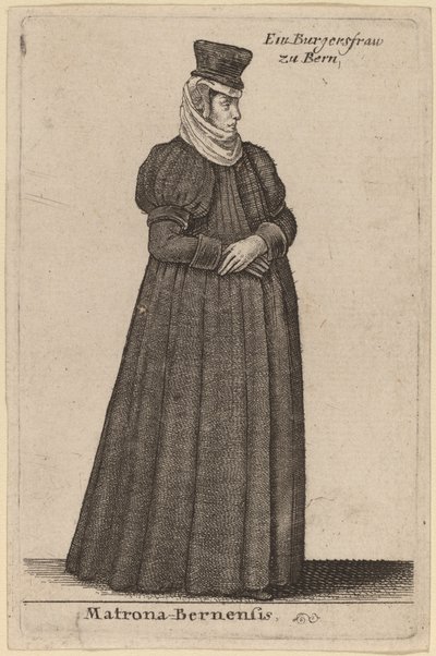 Matrona Bernensis - Wenceslaus Hollar