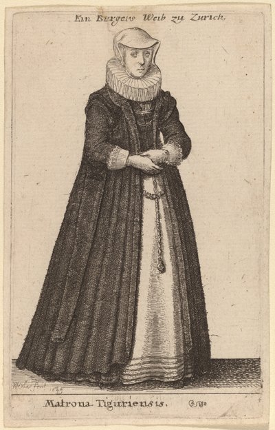 Matrona Tiguriensis - Wenceslaus Hollar