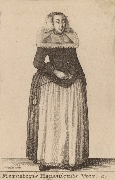 Mercantoris Hanauiensis Vxor - Wenceslaus Hollar