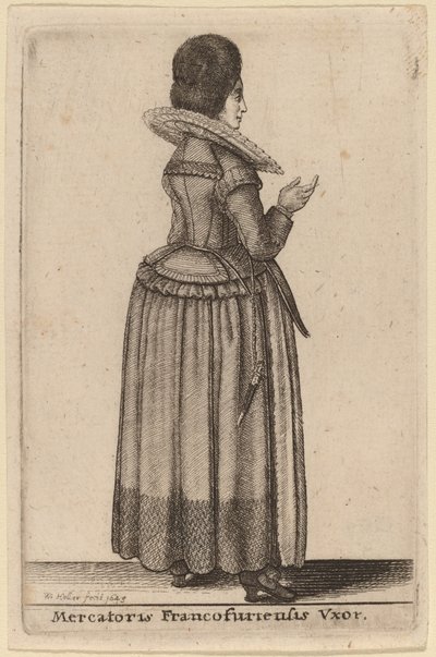 Mercatoris Francofurtensis Vxor - Wenceslaus Hollar