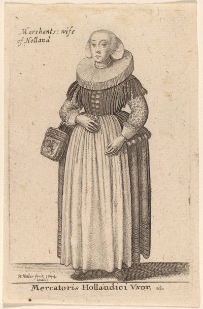 Mercatoris Hollandici Vxor - Wenceslaus Hollar