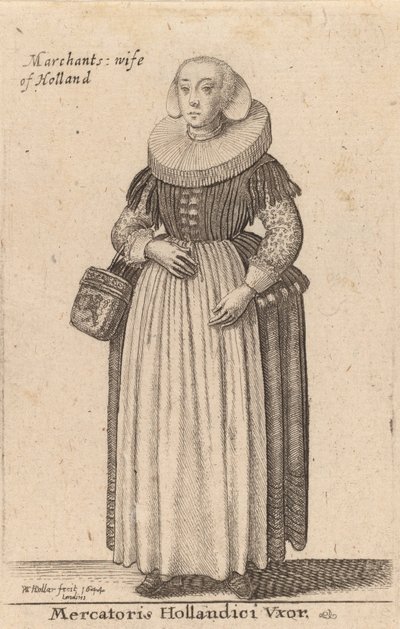 Mercatoris Hollandici Vxor - Wenceslaus Hollar