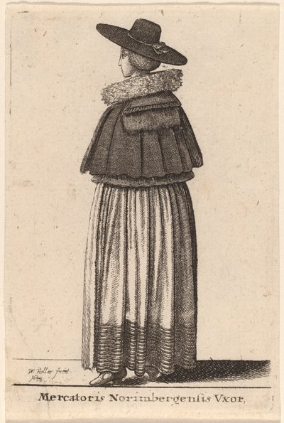 Mercatoris Norimbergensis Vxor - Wenceslaus Hollar