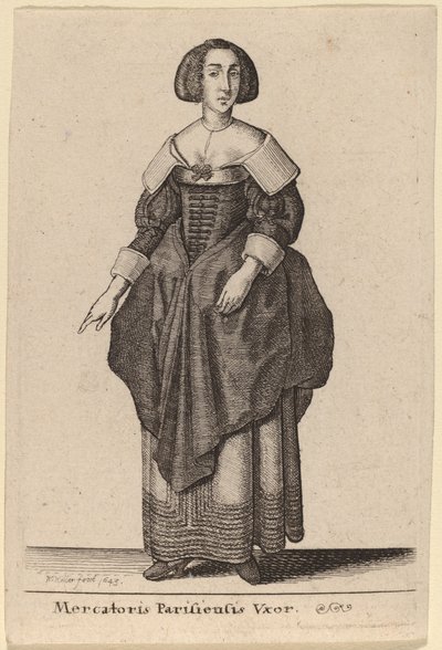 Mercatoris Parisiensis Vxor - Wenceslaus Hollar