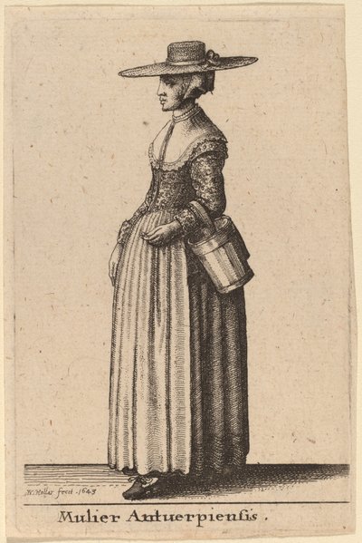 Femme Anversoise - Wenceslaus Hollar