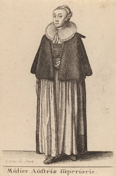 Mulier Austriae Superioris - Wenceslaus Hollar