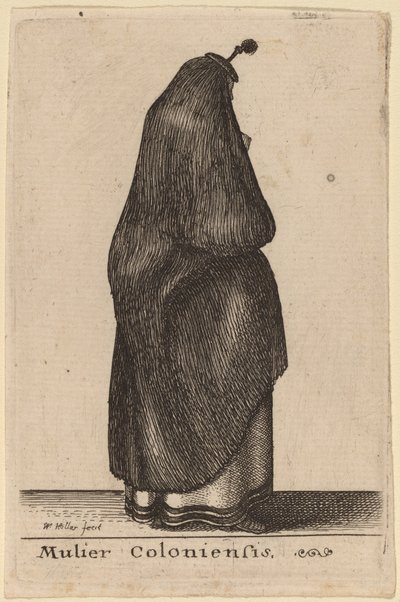 Mulier Coloniensis - Wenceslaus Hollar
