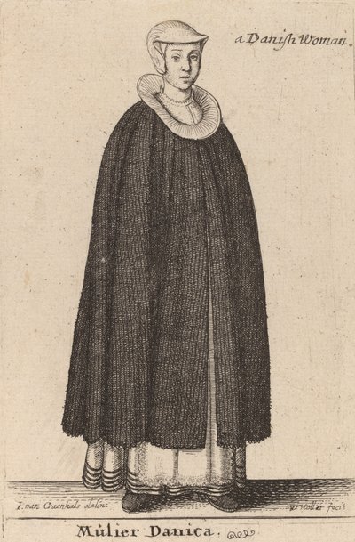 Mulier Danica - Wenceslaus Hollar