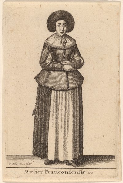 Mulier Franconiensis - Wenceslaus Hollar