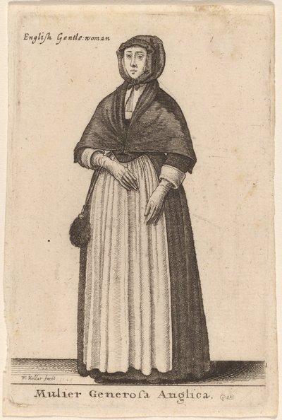 Mulier Generosa Anglica - Wenceslaus Hollar