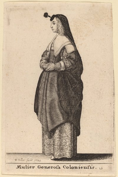 Mulier Generosa Coloniensis - Wenceslaus Hollar