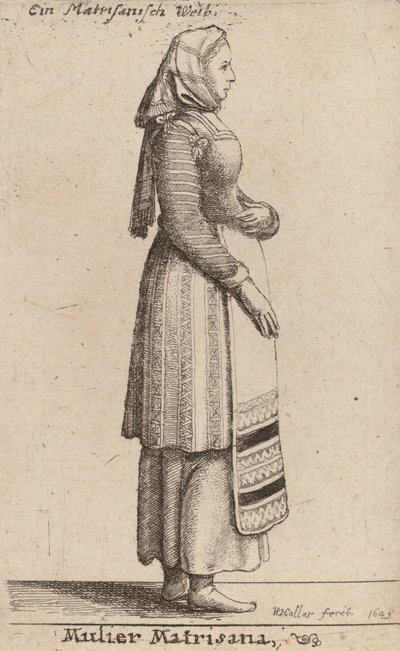 Mulier Matrisana, 1649 - Wenceslaus Hollar