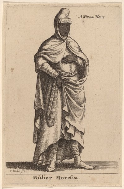 Mulier Moresca - Wenceslaus Hollar