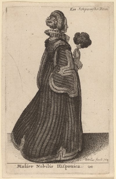 Mulier Nobilis Hispanica - Wenceslaus Hollar