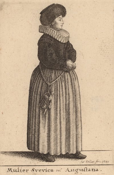 Mulier Svevica vel Augustana - Wenceslaus Hollar