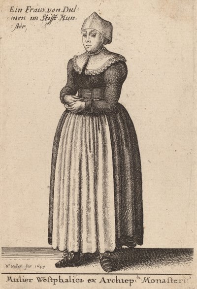 Mulier Westphalica ex Archiep Monasteri - Wenceslaus Hollar