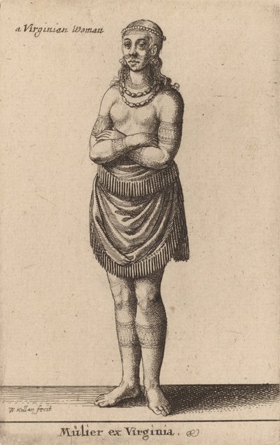 Mulier ex Virginia - Wenceslaus Hollar
