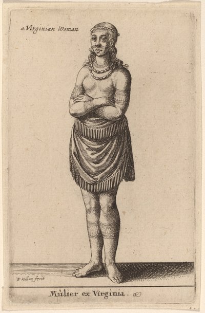 Mulier ex Virginia - Wenceslaus Hollar