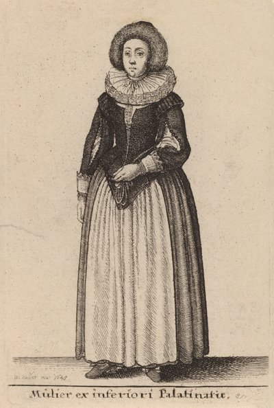 Mulier ex inferiori Palainatu - Wenceslaus Hollar