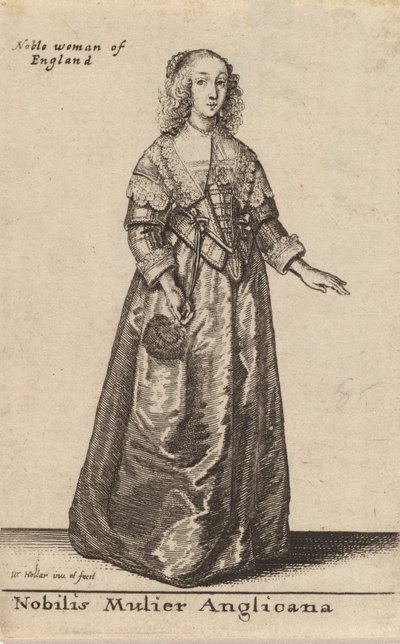 Nobilis Mulier Anglicana - Wenceslaus Hollar