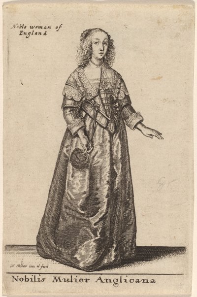 Nobilis Mulier Anglicana - Wenceslaus Hollar