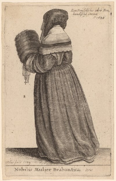 Nobilis Mulier Brabantica - Wenceslaus Hollar