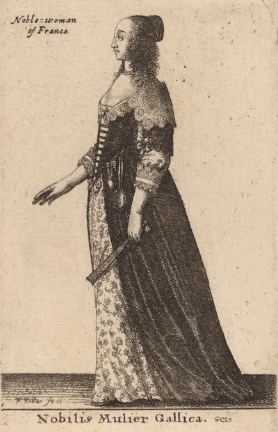 Noble Femme Française - Wenceslaus Hollar