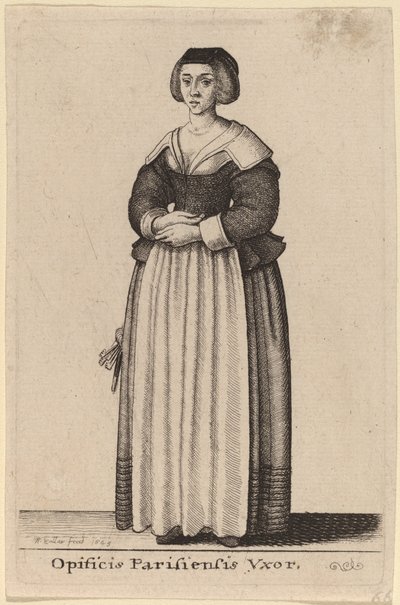 Opificis Parisiensis Vxor - Wenceslaus Hollar