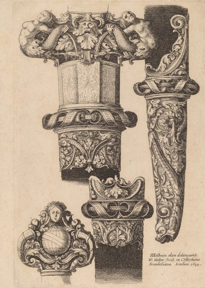 Ornementation pour une dague et un fourreau - Wenceslaus Hollar