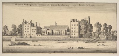 Palatium Archiepiscopi Cantuariensis prope Londinum vulgo Lambeth House Lambeth House : P..., 1647 - Wenceslaus Hollar