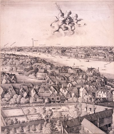 Vue panoramique de Londres, vers 1670 - Wenceslaus Hollar