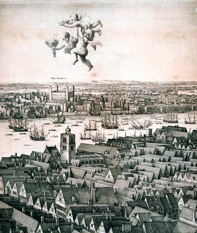 Vue panoramique de Londres - Wenceslaus Hollar