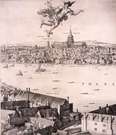 Vue panoramique de Londres, vers 1670 - Wenceslaus Hollar