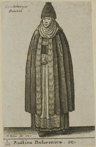 Paysanne de Bohême - Wenceslaus Hollar