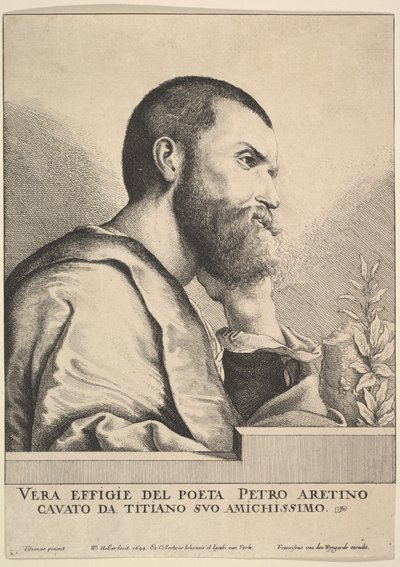 Pietro Aretino - Wenceslaus Hollar