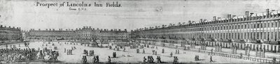 Perspective de Lincolns Inn Fields, vers 1650 - Wenceslaus Hollar