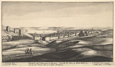 Vue de la partie inférieure de Tanger, vers 1670 - Wenceslaus Hollar