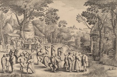 Danse de mariage rustique, 1650 - Wenceslaus Hollar
