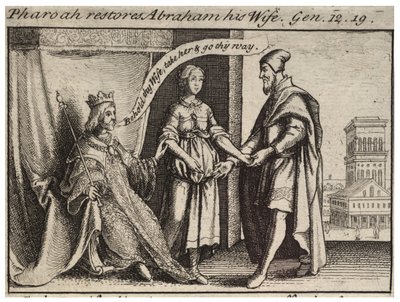 Sarah restaurée à Abraham - Wenceslaus Hollar