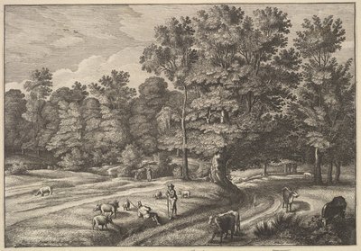 Bergers dans une forêt, 1648-50 - Wenceslaus Hollar