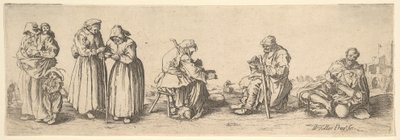 Six mendiants hommes et femmes, 1630 - Wenceslaus Hollar