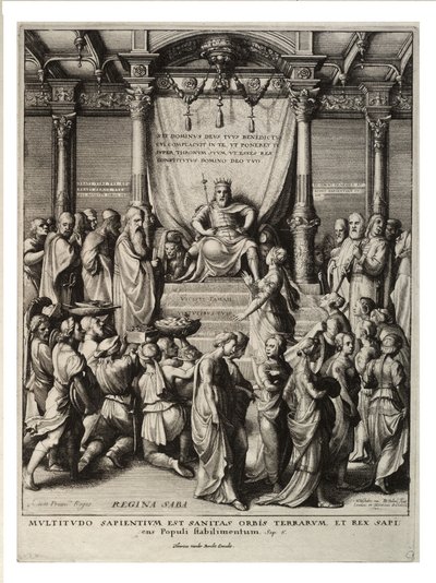 Salomon et la reine de Saba - Wenceslaus Hollar
