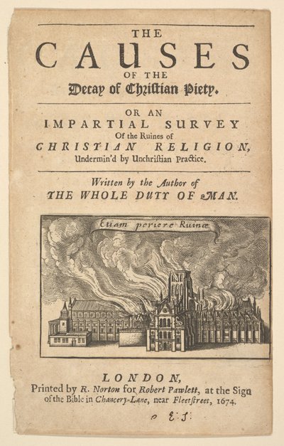 St. Pauls en feu, Lex ignea, 1671 ou après - Wenceslaus Hollar